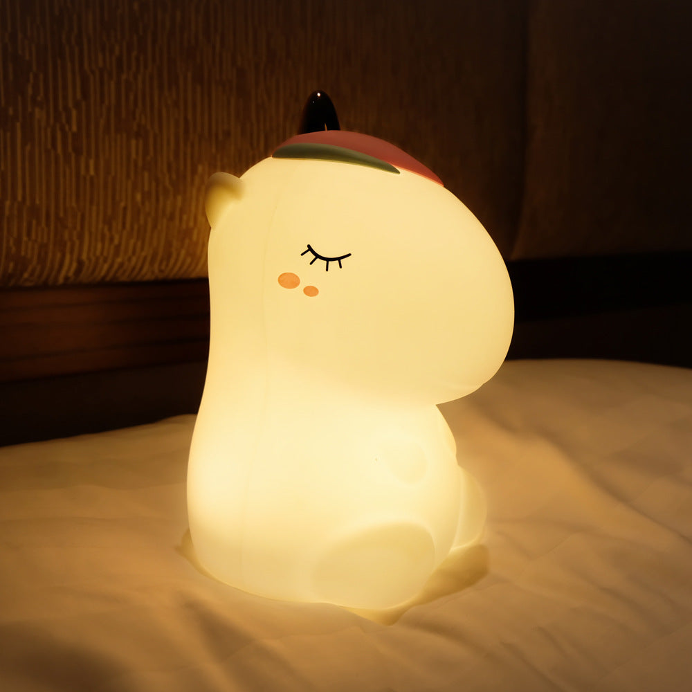 Huggy Glow silicone night light emitting soft warm glow